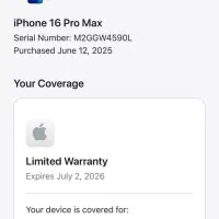 ایفون ۱۶ پرومکس ۵۱۲ باطری ۱۰۰ درحد اک|موبایل|مشهد, سجاد شهر|دیوار