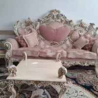 مبل و ناهار خوری سلطنتی همراه جلو مبلی و عسلی|مبلمان خانگی و میز عسلی|ابهر, |دیوار