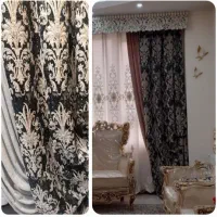 ۲ عدد پنل دکوری مخمل گلدار  ترک  نونو