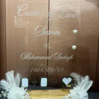 استند یادبود اثر انگشت عقد|خدمات پذیرایی، مراسم|بروجرد, |دیوار