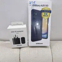 سامسونگA25 256دوسیم 5G جعبه پلمپ باشارژر۲۵واتی