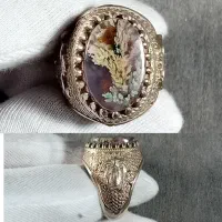 انگشتر عقیق شجر هفت رنگ|جواهرات|بم, |دیوار