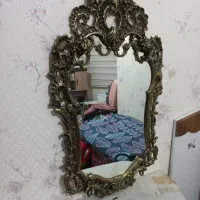 ایینه وشمعدان برنز