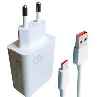شارژر 67وات ردمی کابل و کلگی دو پین