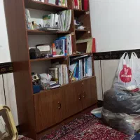میز وکتابخانه جادار با سه درب ،قیمت عالی