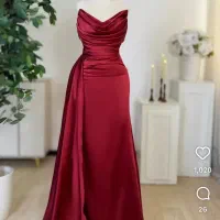 پیراهن مجلسی رنگ کرمی