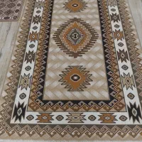 گلیم مناسب آشپزخانه  به همراه پادری