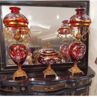 شمعدان وکاپ واباژور ومیوه خوری و.و.دوپوست در۳رنگ