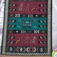 گلیم پادری دست بافت کرمانج|گلیم، جاجیم، گبه|بجنورد, |دیوار