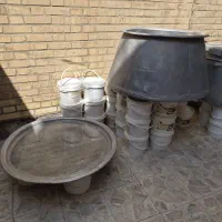 دیگ بزرگ نذری مسی و روحی