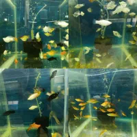 ماهی آکواریوم کالر زبرااسکار پرت مولی آنجل تترا کت