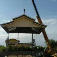 نصاب شیروانی سقف سوله خرپا ایرانیت فروش ورق رنگی