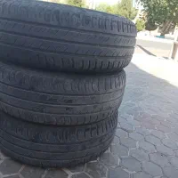 3 عدد لاستیک ۱۸۵ پژو گل بارز و یک جفت خطر پارس|قطعات یدکی و لوازم جانبی|سیرجان, |دیوار