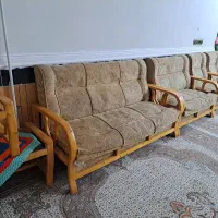 یک دست مبل هفت نفره سالم|مبلمان خانگی و میز عسلی|ایذه, |دیوار