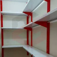 قفسه  سوپری فروشگاهی و پیچ و مهره ای