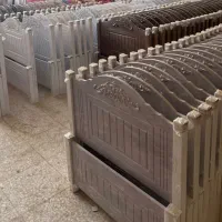 تخت دوطبقه سفید براق