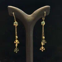 گوشواره طلا آویزدار|جواهرات|اهواز, زیتون کارمندی|دیوار