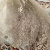 پرده و ریسه و پشت پرده ای کاملا سالم|پرده، رانر، رومیزی|بجنورد, |دیوار