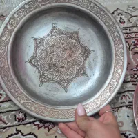 بشقاب عتیقه مسی