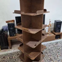 کتابخانه چرخان چوبی|کتابخانه، شلف، قفسه‌های دیواری|تهران, دستغیب|دیوار