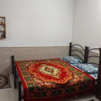 دوعدد تخت خواب یک نفره فرفورژه همراه با تشک