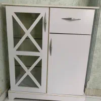 کنسول و ویترین MDF سفارشی با شیشه