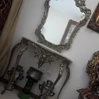 آینه شمعدان برنز سماور نفتی  سطل مسی  سینی  برنجی