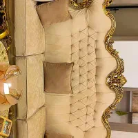 میل ۷ نفره با دو میزبان و جلو مبلی|مبلمان خانگی و میز عسلی|هشتگرد, هشتگرد قدیم|دیوار