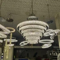 لوستر هوشمند مدرن کریستالی