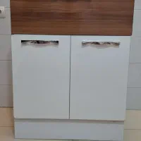 کابینت ام دی اف تمیز سفید شکلاتی