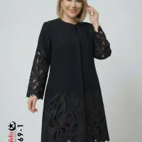 مانتو مجلسی گلدوزی و سنگ دوزی بیگ سایزAyluxکد7369