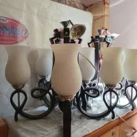 ۲عددلوستر۵لاله|لوستر و چراغ آویز|کرمانشاه, |دیوار