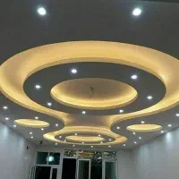 سقف کاذب کناف دکور تایل دیوار پیش ساخته دیوارپوش|خدمات پیشه و مهارت|یزد, |دیوار