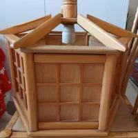 چراغ آویز چوبی