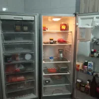 یخچال فریزر دوقلو بدونه برفک سیلوان درحد اک|یخچال و فریزر|خرم‌آباد, |دیوار