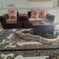 مبل راحتی بامیز عسلی ۷نفره کارکرده فروشی|مبلمان خانگی و میز عسلی|آزادشهر, |دیوار