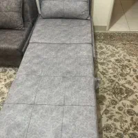 مبل تاشو ،تخت یکنفره بازیره تاشو فلزی ،دارای باکس