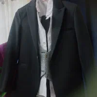 کت شلوار وجلیقه وپیراهن وپاپیون