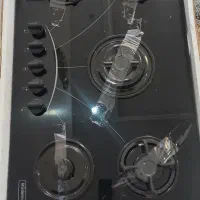 گاز صفحه ای پنج شعله شیشه ای پارس|اجاق گاز و لوازم برقی پخت‌وپز|تهران, شهرک شریفی|دیوار