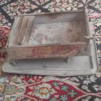 منقل قدیمی استیل پایه برنج