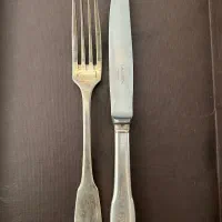 ست چاقو و چنگال با روکش نقره کریستوفل فرانسه