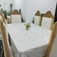 میز ناهارخوری سلطنتی کلاسیک ۶ نفره|میز و صندلی غذاخوری|ایلام, |دیوار