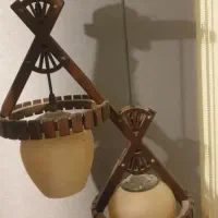 دوتا لوستر هم شکل ۴ شاخه سالم دونه ای ۴ میلیون|لوستر و چراغ آویز|تهران, باغ فیض|دیوار