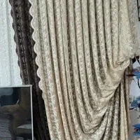 پرده سلطنتی بسیار شیک و میز تلویزیون در حد نو|پرده، رانر، رومیزی|بروجرد, |دیوار