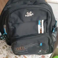 کیف مدرسه مشکی آبی