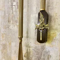 پاشنه کش و برس برنز ایتالیایی اک بند مناسب جهیزیه|صنایع دستی و سایر لوازم تزئینی|رشت, کاکتوس|دیوار