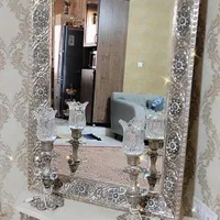 آینه شمعدان سلطنتی طرح اسلیمی سنتی ۱۱۲ سانتی|آینه|قزوین, |دیوار