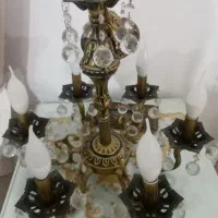 یک جفت لوستر زیبا قدیمی طرح قو شش شاخه|لوستر و چراغ آویز|کهریزک, |دیوار