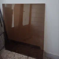 فروش فقط میز ناهار خوری ۶ نفره چوبی با روی شیشه