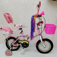دوچرخه ۱۲ صورتی خوشگل ۲عدد